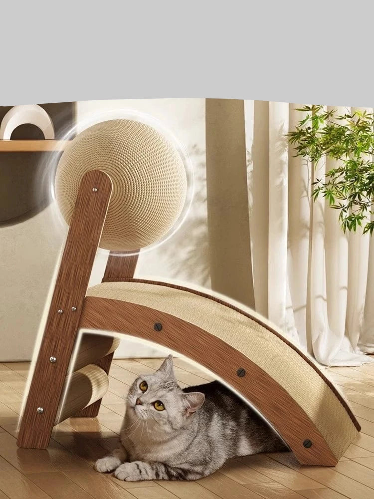l-arbre-a-chat.com Cardboard Cat Scratcher Accessories Scratching Ball Training Supplies Scratching Post Toys Furniture Articles For Cat Sisal Rope