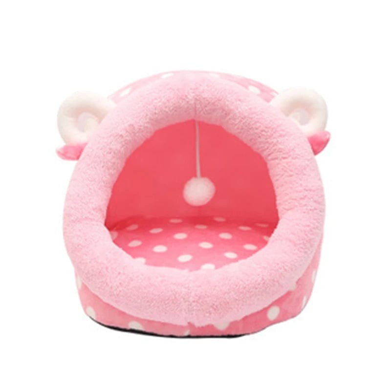 l-arbre-a-chat.com Cat Bed House Kennel Nest Round Pets Sleeping Cave Kitten Beds Pet Basket Cozy Kitten Lounger Cushion Cat House Tent Dog House
