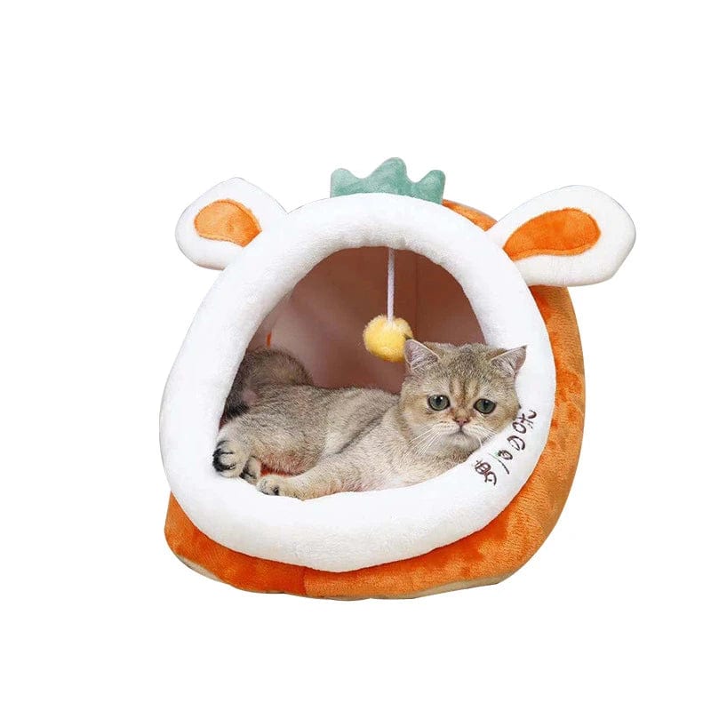 l-arbre-a-chat.com Cat Bed House Kennel Nest Round Pets Sleeping Cave Kitten Beds Pet Basket Cozy Kitten Lounger Cushion Cat House Tent Dog House