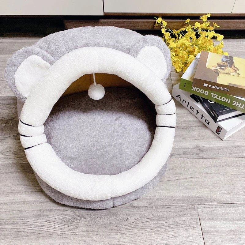 l-arbre-a-chat.com Cat Bed House Kennel Nest Round Pets Sleeping Cave Kitten Beds Pet Basket Cozy Kitten Lounger Cushion Cat House Tent Dog House