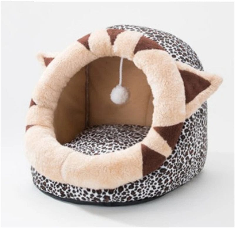 l-arbre-a-chat.com Cat Bed House Kennel Nest Round Pets Sleeping Cave Kitten Beds Pet Basket Cozy Kitten Lounger Cushion Cat House Tent Dog House