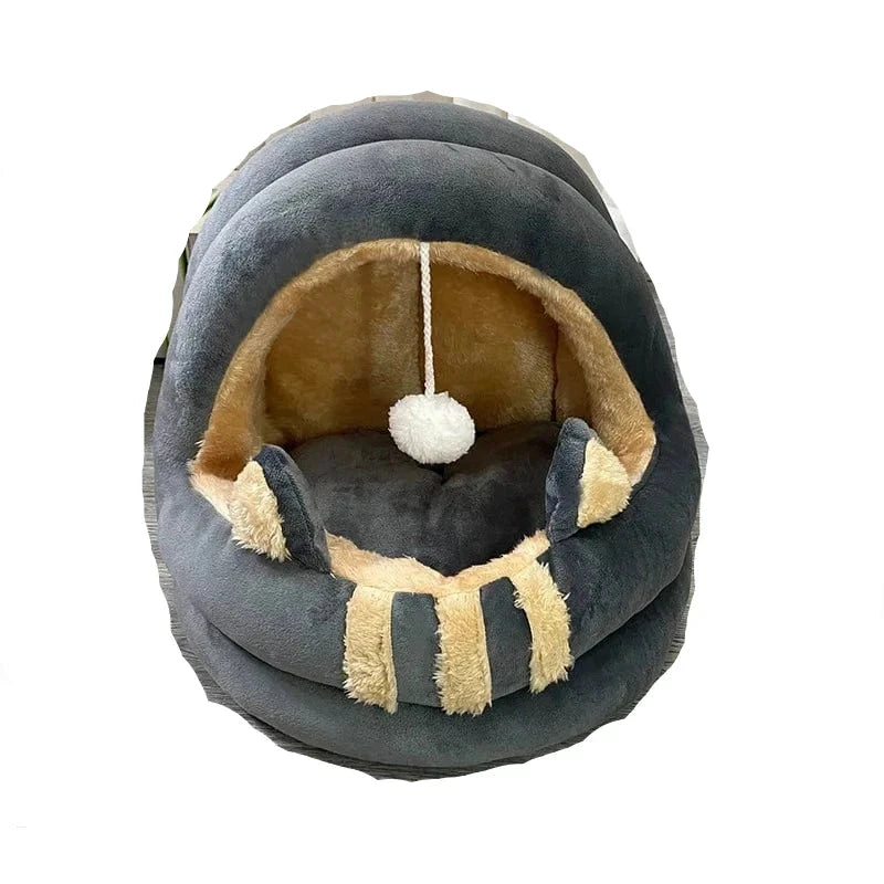 l-arbre-a-chat.com Cat Bed House Kennel Nest Round Pets Sleeping Cave Kitten Beds Pet Basket Cozy Kitten Lounger Cushion Cat House Tent Dog House