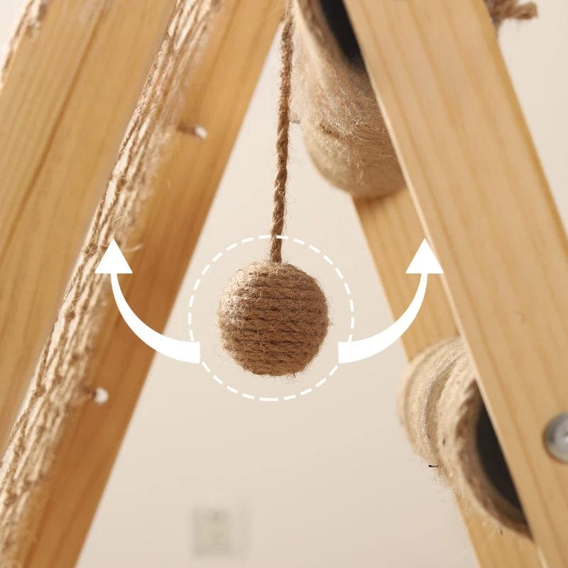 l-arbre-a-chat.com Cat Climbing Frame Multifunctional Cat Tree Toys Large Climb Net Home Kitten Nest Scratchers Post Integrated Pet Wood Furniture