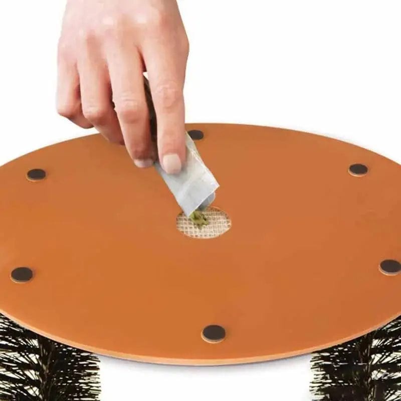l-arbre-a-chat.com Cat Toy Arch Self Groome Pamper Feline with A Massage Grooming Rubbing Brush with Scratching Pad Toy for Cats Interactive Toys