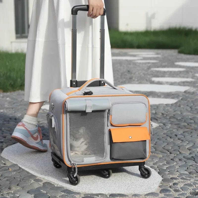 l-arbre-a-chat.com Pet Backpack Portable Pet Stroller Trolley Cases Suitcases Small dog cat Backpack Anti Cat Stress Sense Of Safety Pets Bags