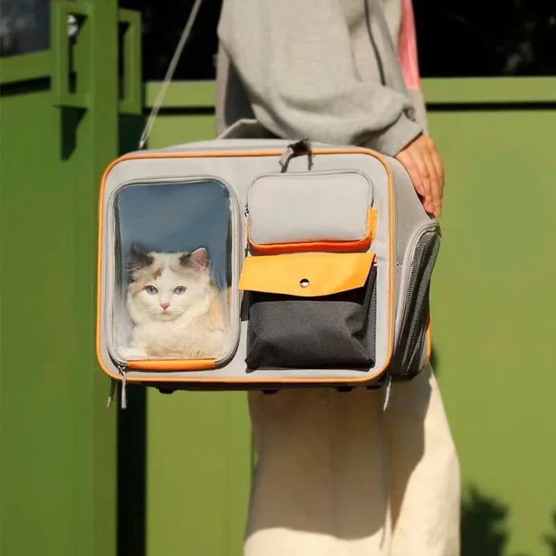 l-arbre-a-chat.com Pet Backpack Portable Pet Stroller Trolley Cases Suitcases Small dog cat Backpack Anti Cat Stress Sense Of Safety Pets Bags