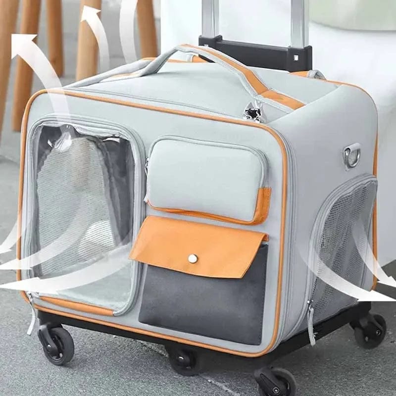 l-arbre-a-chat.com Pet Backpack Portable Pet Stroller Trolley Cases Suitcases Small dog cat Backpack Anti Cat Stress Sense Of Safety Pets Bags
