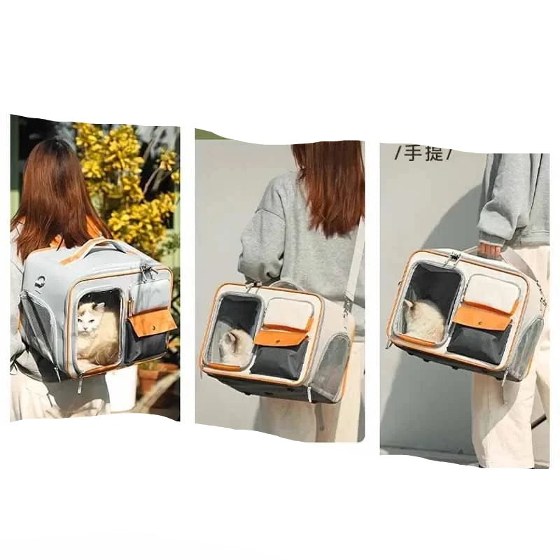l-arbre-a-chat.com Pet Backpack Portable Pet Stroller Trolley Cases Suitcases Small dog cat Backpack Anti Cat Stress Sense Of Safety Pets Bags