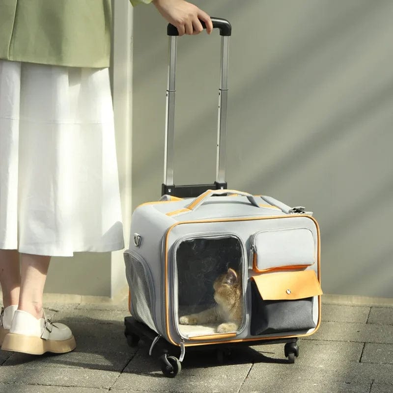 l-arbre-a-chat.com Pet Backpack Portable Pet Stroller Trolley Cases Suitcases Small dog cat Backpack Anti Cat Stress Sense Of Safety Pets Bags