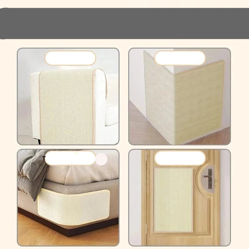 l-arbre-a-chat.com Pet Cat Scratching Board Natural Sisal Cat Scratcher Blanket Post Mat Pet Toy for Protecting Furniture Foot Sofa Cushion