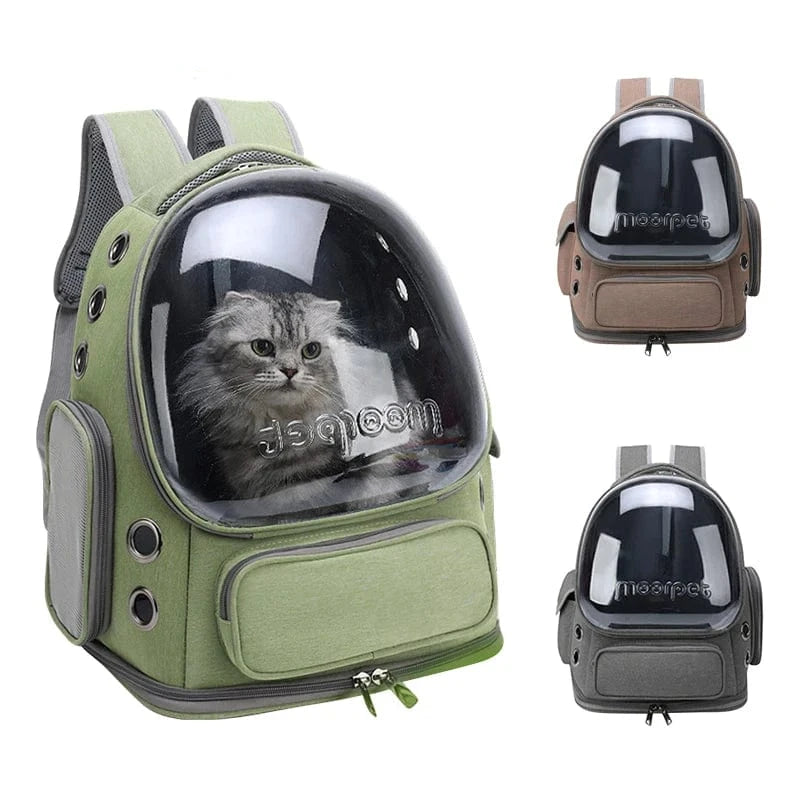 l-arbre-a-chat.com Transparent Pet Cat Carrier Bag Outdoor Travel Backpack for Cats Small Dogs Breathable Cat Carrying Bag Pet Supplies