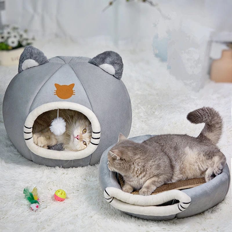 l-arbre-a-chat.com 2023 Deep Sleep Comfort In Winter Cat Bed Little Mat Basket For Cat's House Products Pets Tent Cozy Cave Cat Beds Indoor For Dog