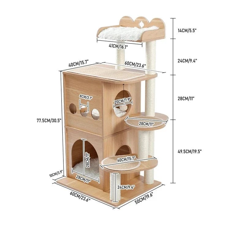 l-arbre-a-chat.com Arbre a Chat Bois Naturel