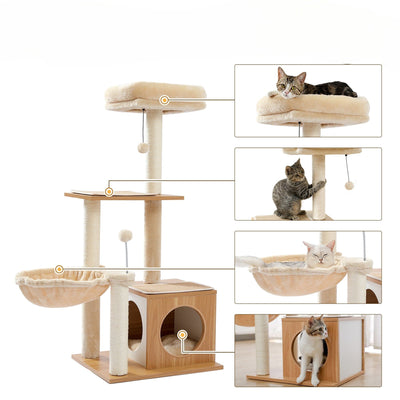 l-arbre-a-chat.com Arbre a Chat en Bois Naturel