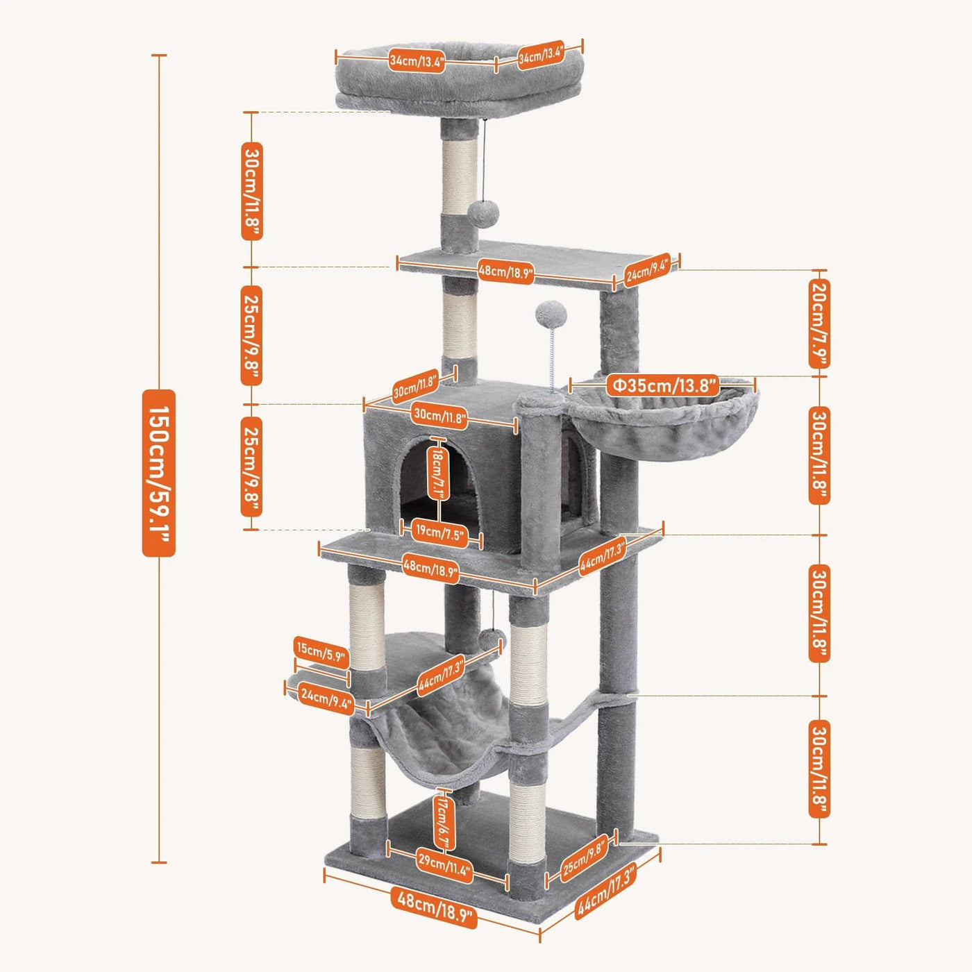 l-arbre-a-chat.com Arbre a Chat Gris