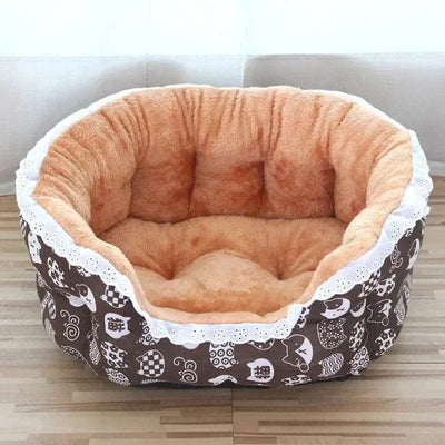 l-arbre-a-chat.com Pet Dog Cat Sofa House Beds Mats Kennel Wind Warm Enlarge Pet Bed Lace Supplies Pet Products