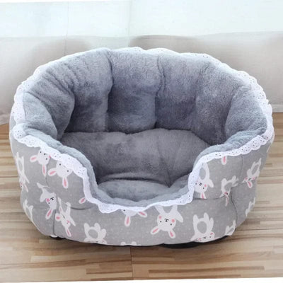 l-arbre-a-chat.com Pet Dog Cat Sofa House Beds Mats Kennel Wind Warm Enlarge Pet Bed Lace Supplies Pet Products